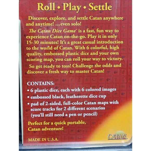 Catan Dice Game Deluxe Travel Mayfair 2010 Tueber - Picture 3 of 4